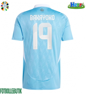 Belgien Johan Bakayoko #19 Bortatröja EM 2024 Kortärmad